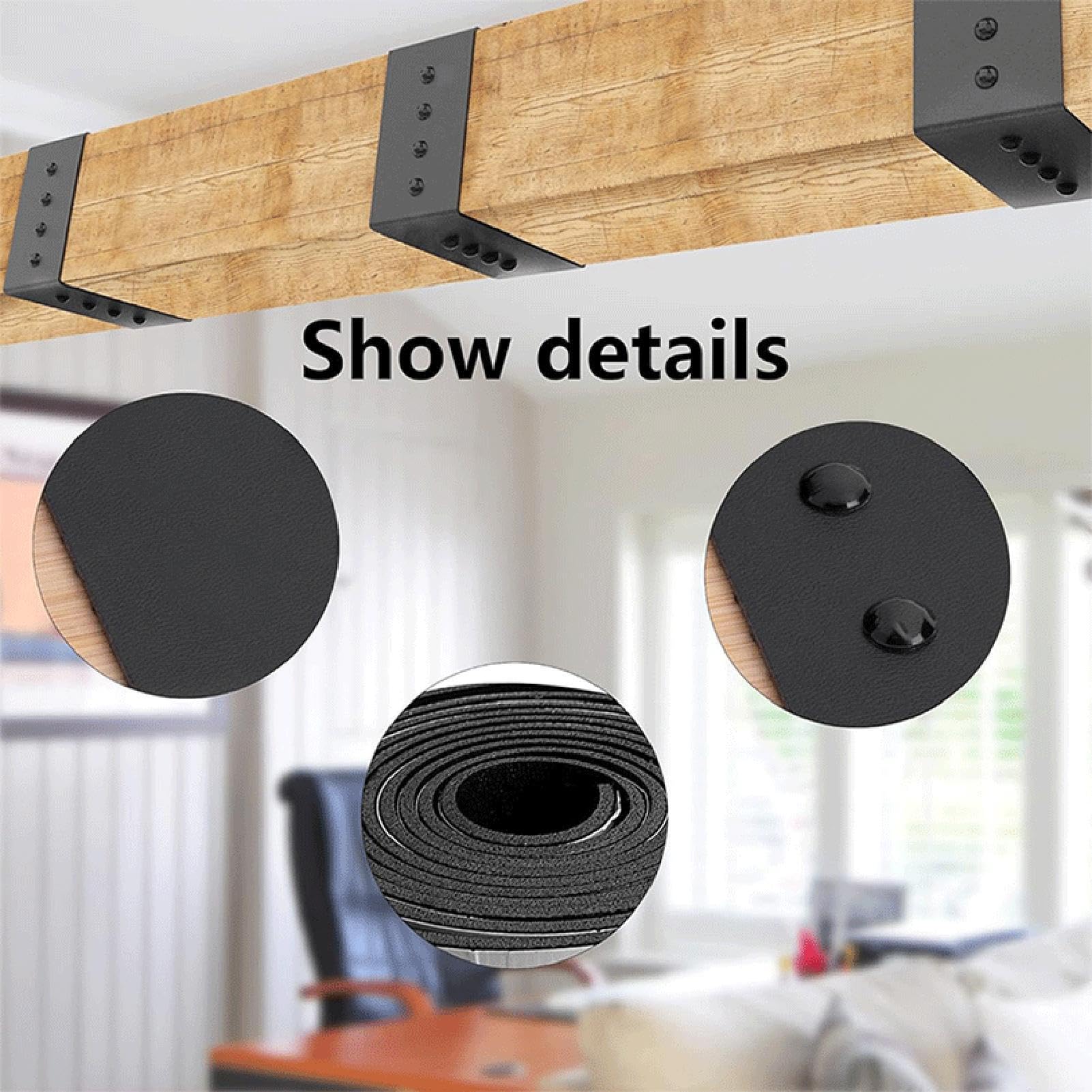 Nastro per travi di legno, nastro adesivo per legno | Nastro adesivo per riparazioni finte, cinturino per nascondere travi in legno | Nastro adesivo flessibile per prodotti architettonici in pelle P