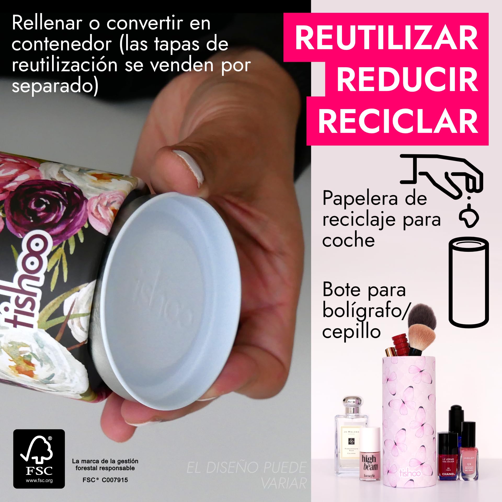 tishoo Pañuelos de lujo ultra sedosos | 4 capas súper suaves con hidratante | para portavasos de coche, hogar y viajes | 4 tubos en embalaje sin plástico | Mixed/Mayfair — view 5