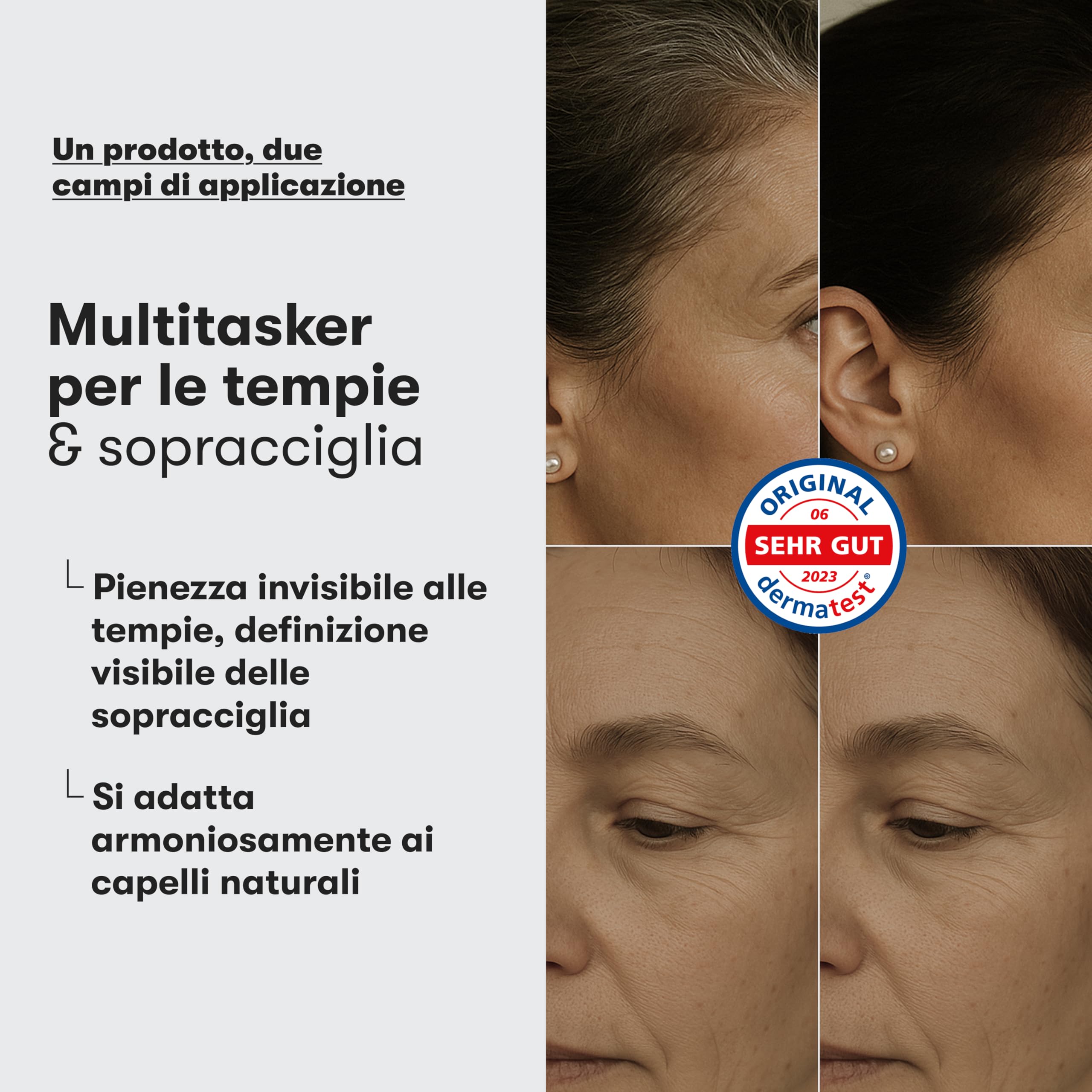 O.C. HAIRCARE Polvere per Radici per l'Ispessimento dei Capelli per Donne e Uomini - per Testa Segreta, Riga e Linea dei Capelli - Consigliato dai Saloni Leader - 9 Colori - Polvere per Capelli