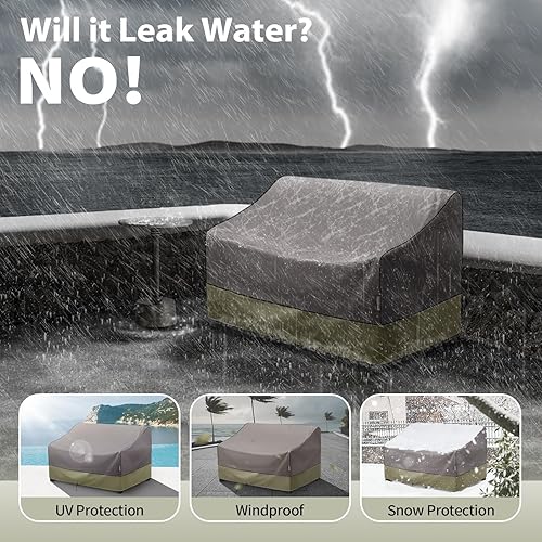 Miniatura 5 de KylinLucky Patio - Fundas de sofá tipo loveseat