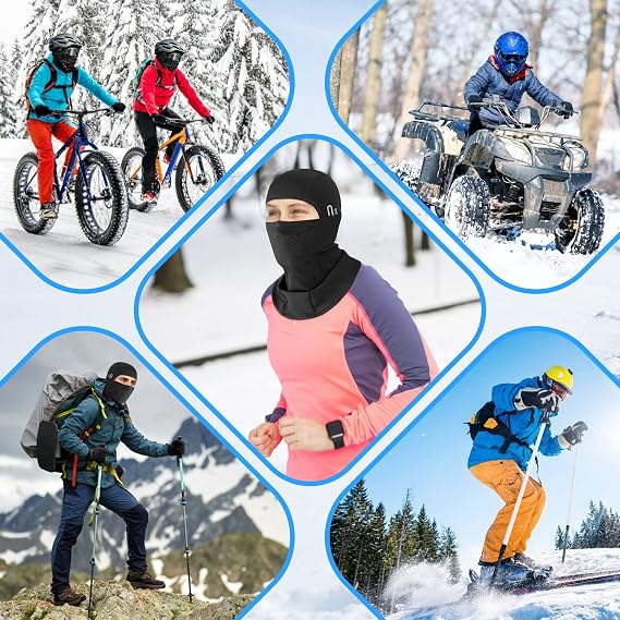 Winter Balaclava Ski Mask for Men Women, Windproof Thermal Face Mask Cold Weather Scarf for Cycling Skiing Climbing