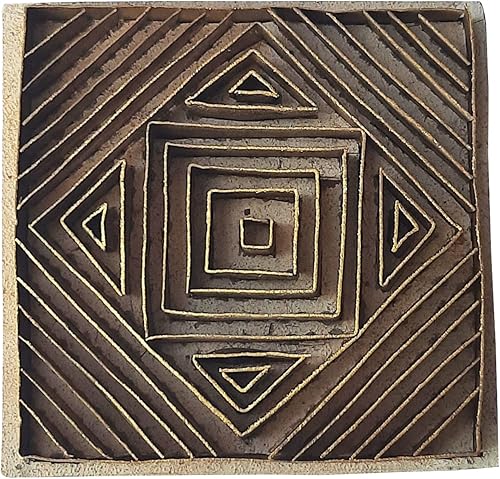 Miniatura 8 de Royal Kraft Sellos de madera de latón para impresión en bloques en arcilla, cerámica, tela BHCtag015