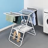 Honey Can Do Large Expandable and Collapsible Gullwing Clothes Drying Rack DRY-09805 White