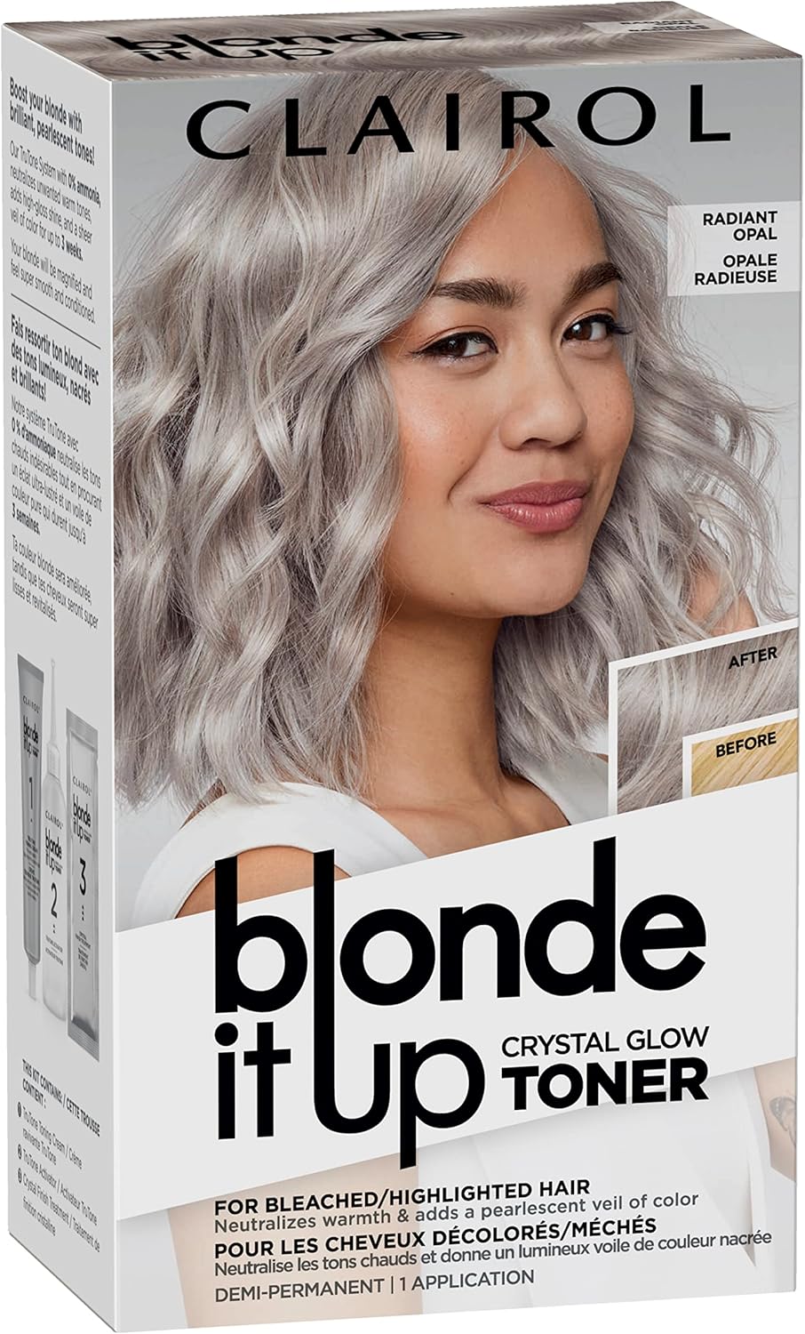 Blonde It Up Crystal Glow Toners DemiPermanent Hair Dye, Radiant Opal
