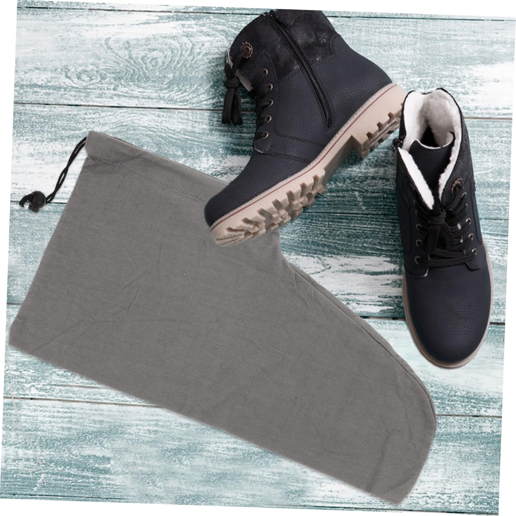 6pezzi Borsa per Scarpe da Viaggio in Cotone Coulisse Organizer da Viaggio per Scarpe Custodia per Stivali Salvaspazio per Viaggi e Uso Domestico