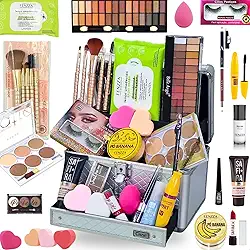 Maleta De Maquiagem Completa Profissional Básica Presente (CLARA)