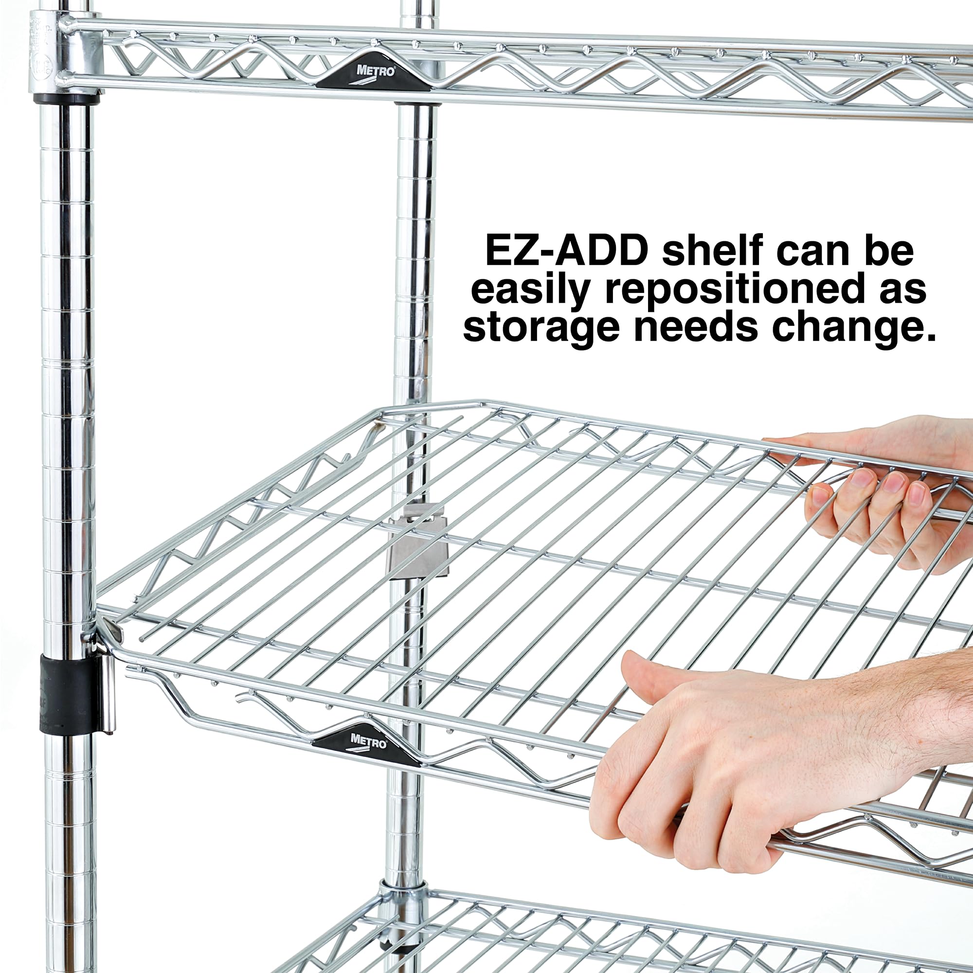 Amazon.com: METRO Super Erecta 5-Shelf Chrome Wire Shelving Unit