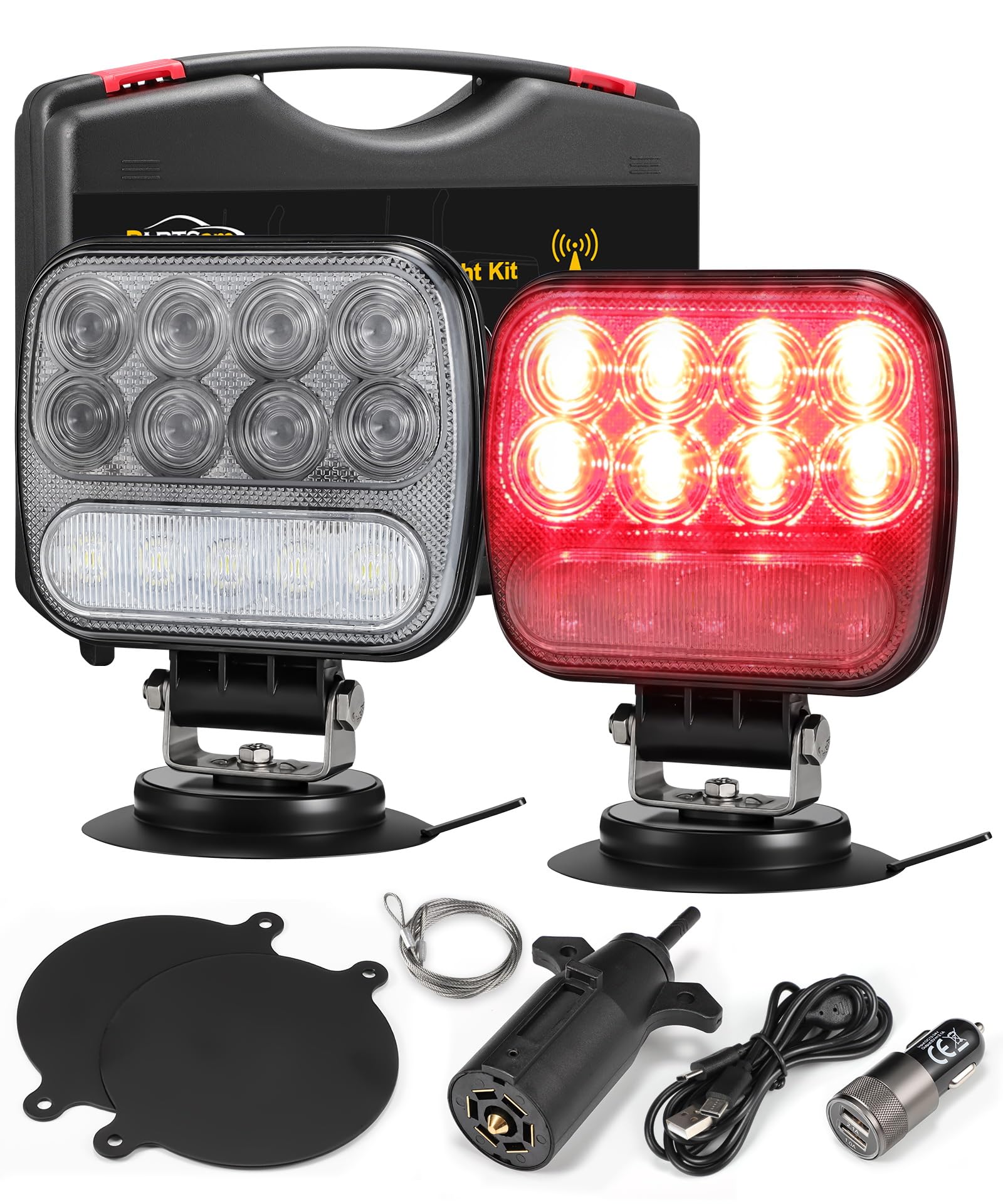Partsam Wireless LED Trailer Light Kit
