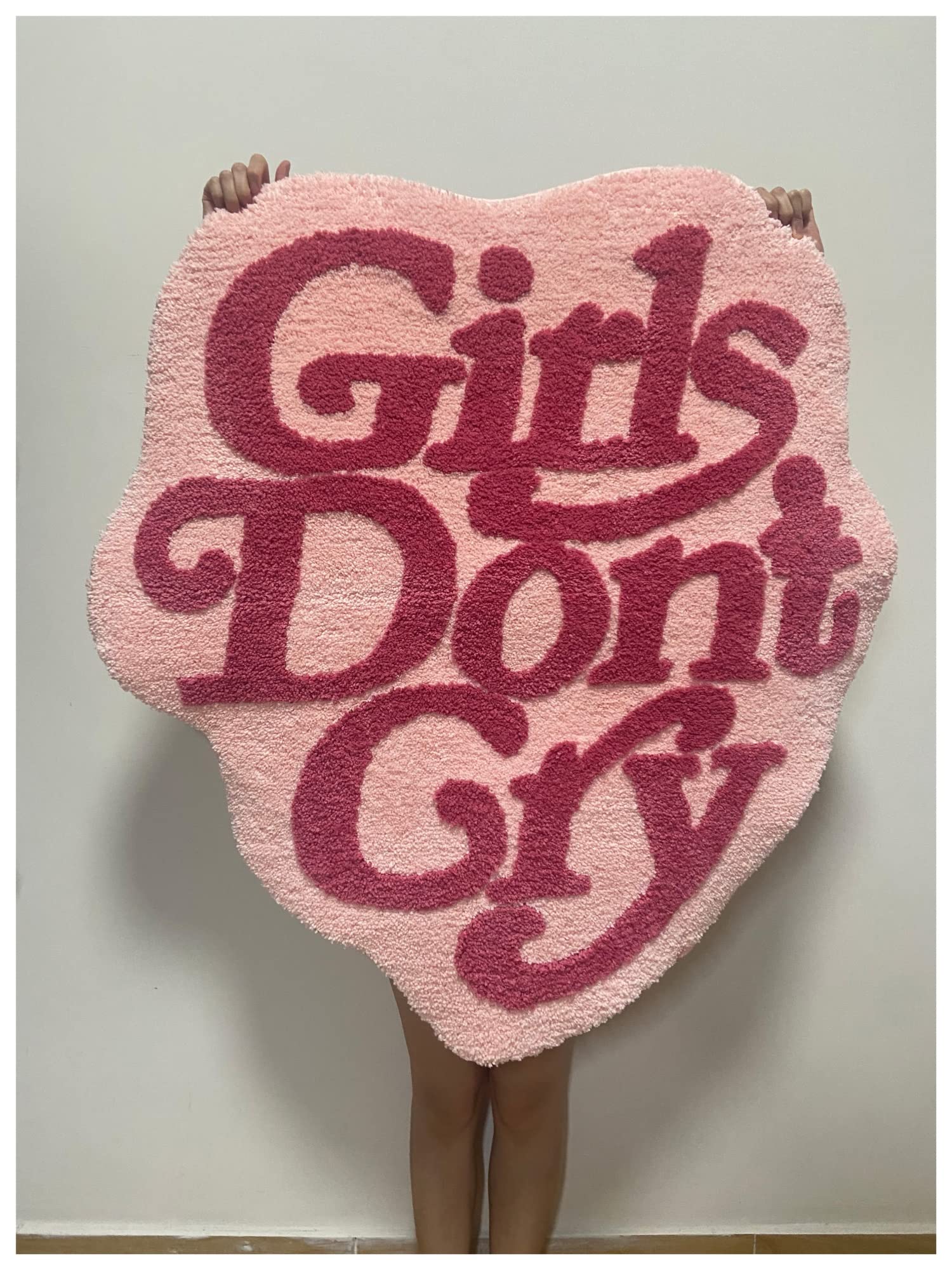 AMAPT Irregular Girls Dont Cry Rug Fit For Bedroom Bedside Carpet