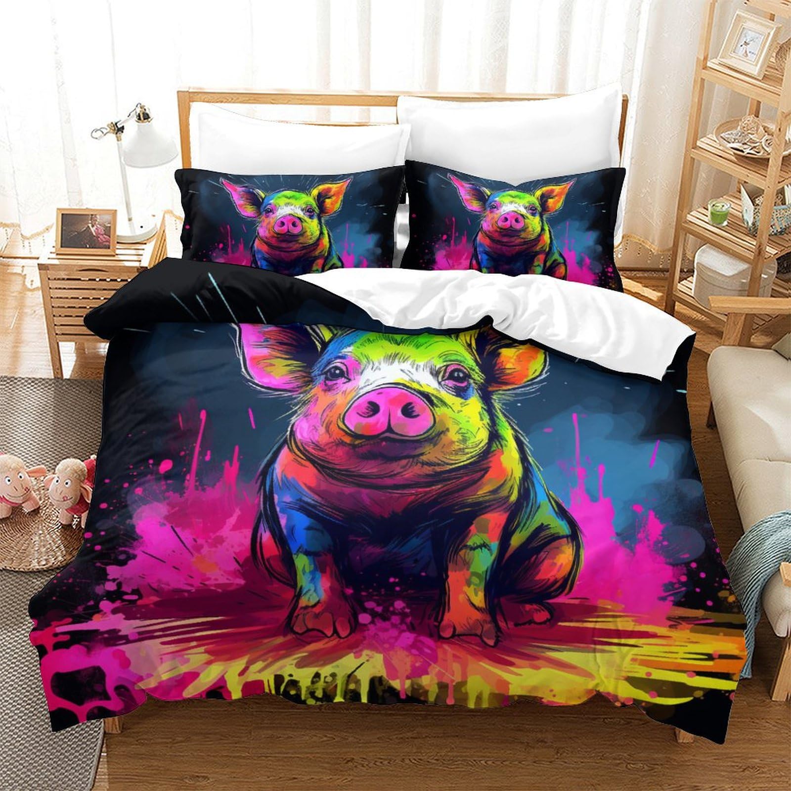 Housse de couette Harry Potter 220x240 cm avec taies pour lit enfant