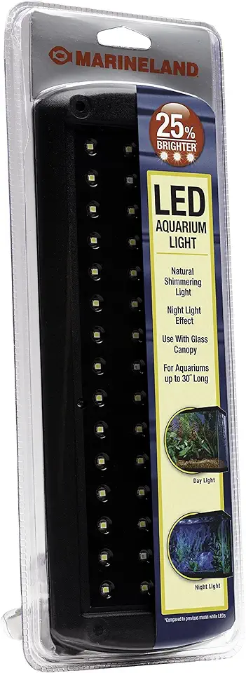Marineland 32996 LED Aquarium Light, Natural Shimmering Light,Glass