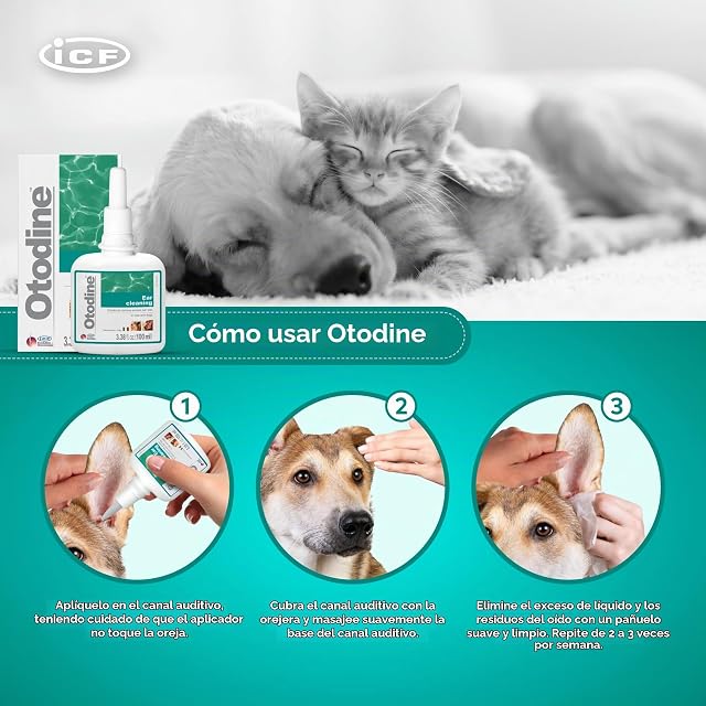 Foto 3 de 8 de Otodine Limpiador de Oídos para Perros