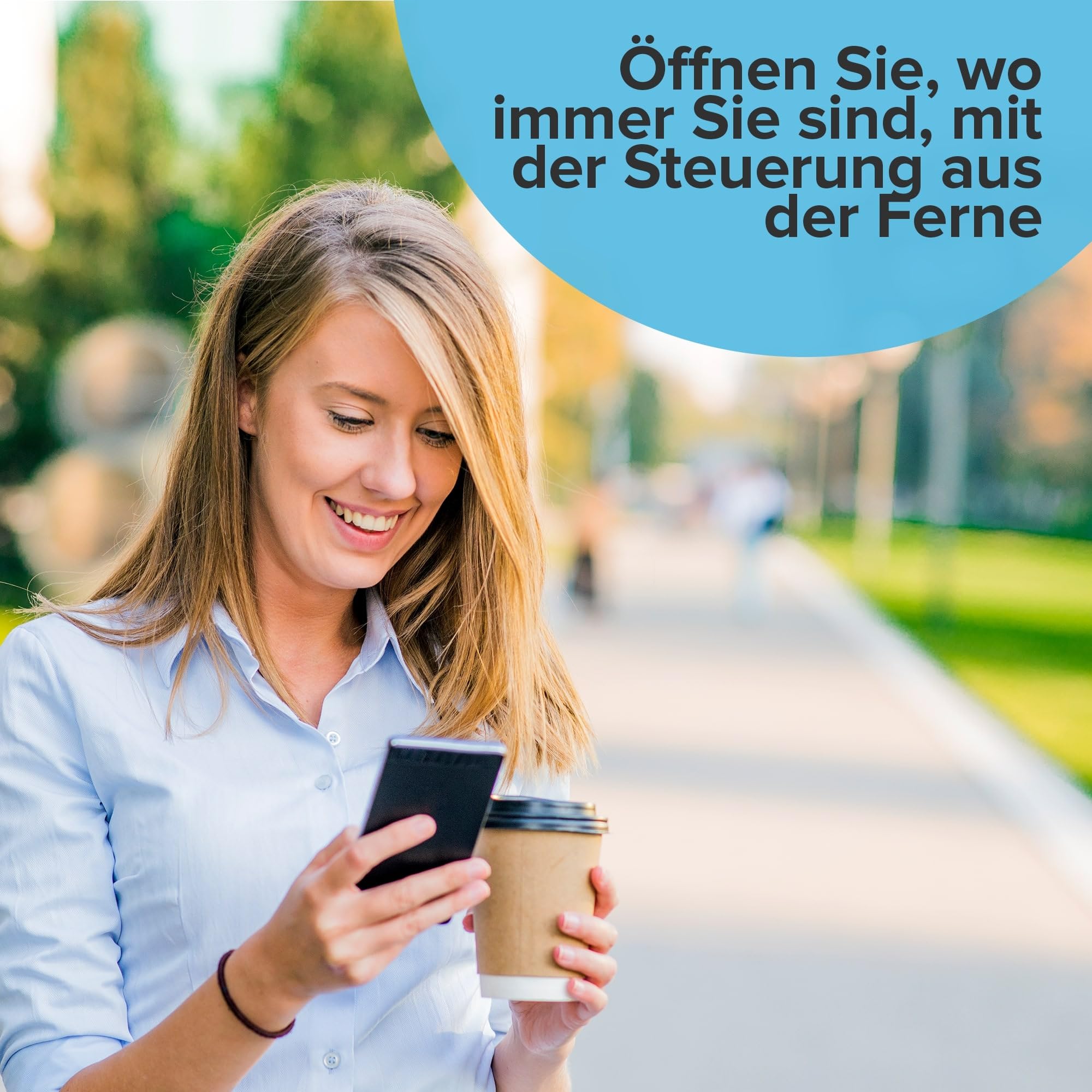 1Control Solo + LINK Smarter Toröffner mit Fernöffnung – Garagentor und Hoftor per Smartphone/App öffnen, Alexa, Google Home – Kompatibel mit 750+ Fernbedienungen Rolling Code – WLAN und Bluetooth