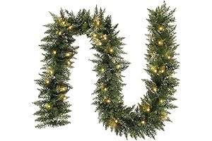 9 FT Pre-lit Garland Christmas Holiday Artificial Garland