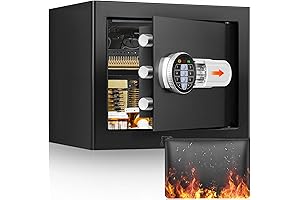 Caja Fuerte Ignífuga y Antirrobo para Dinero y Objetos de Valor