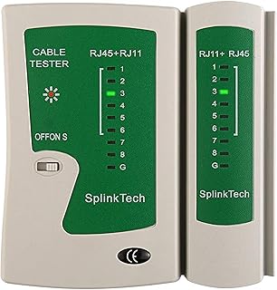 rhinocables Ethernet Network RJ45 CAT5e CAT6 CAT7 RJ11 RJ12 Crimping Tool Wire Stripper Cutter Cable Tester ADSL Punchdown 'Cable Tester'