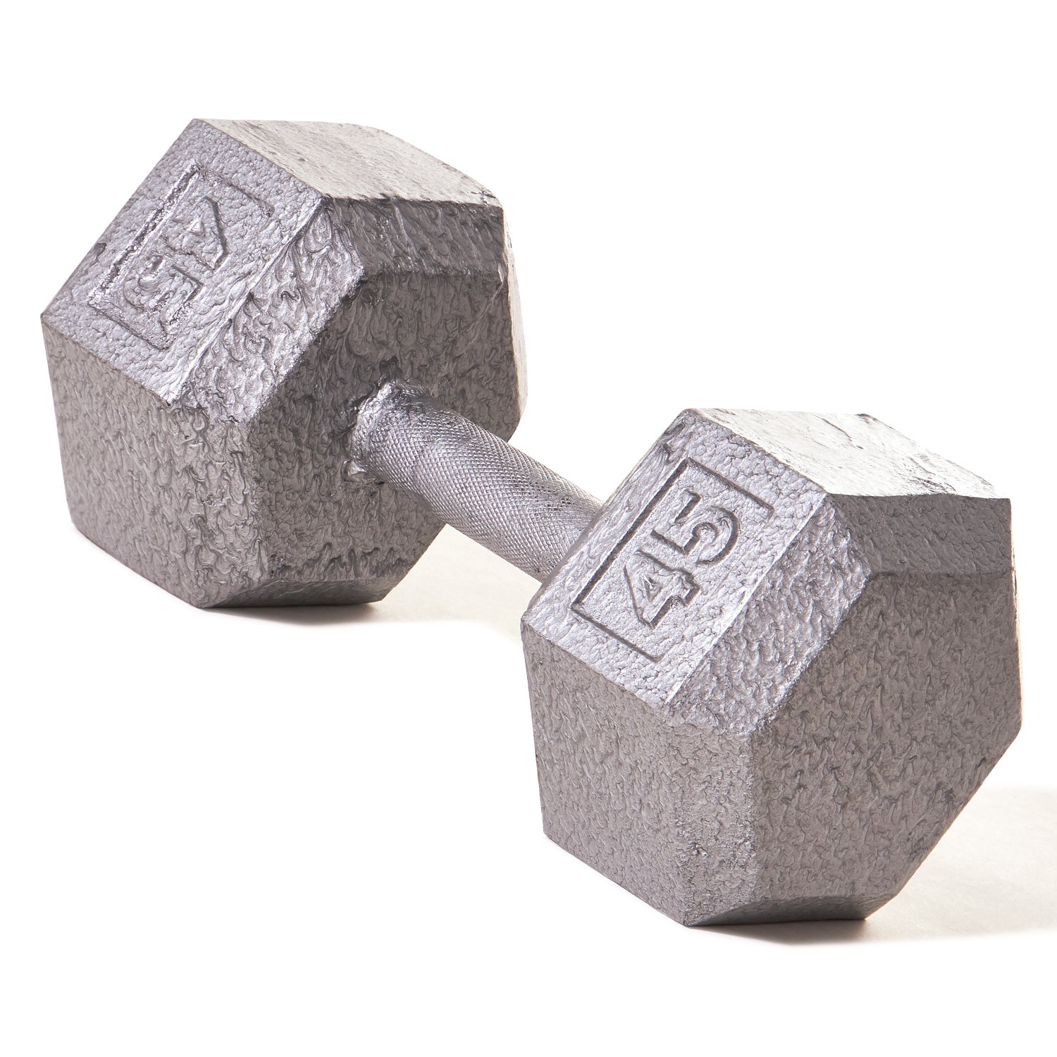 Champion Barbell Solid Hex Dumbbell 45 lb Single