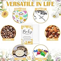 Vista 7 de Fumete Paquete de 100 piezas de semillas de baby shower, sobres autoadhesivos de papel pequeño para paquetes de papel kraft para regalos de bebé