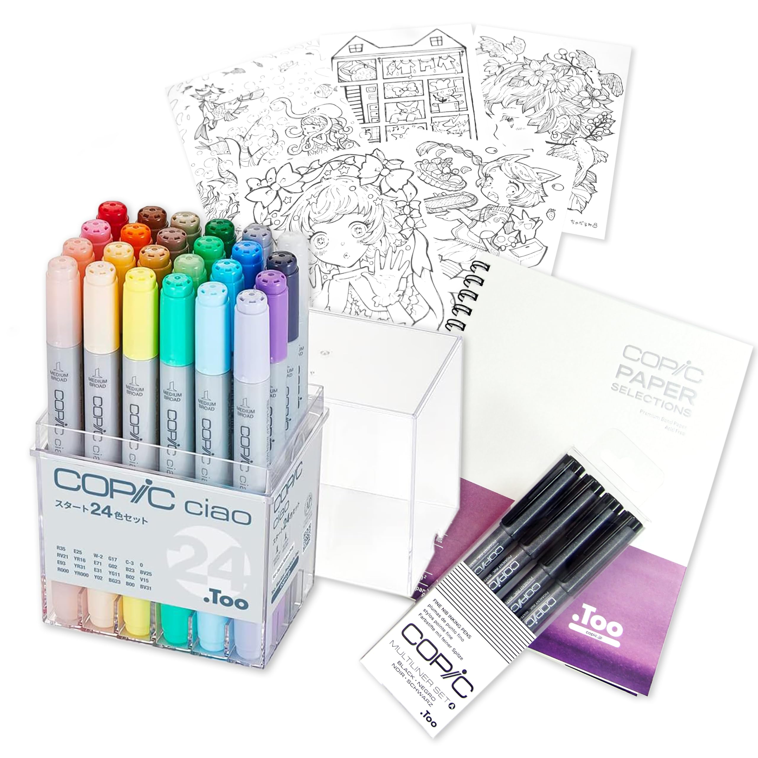 Amazon | コピック(COPIC) Too コピック チャオ スタートボックス 24色