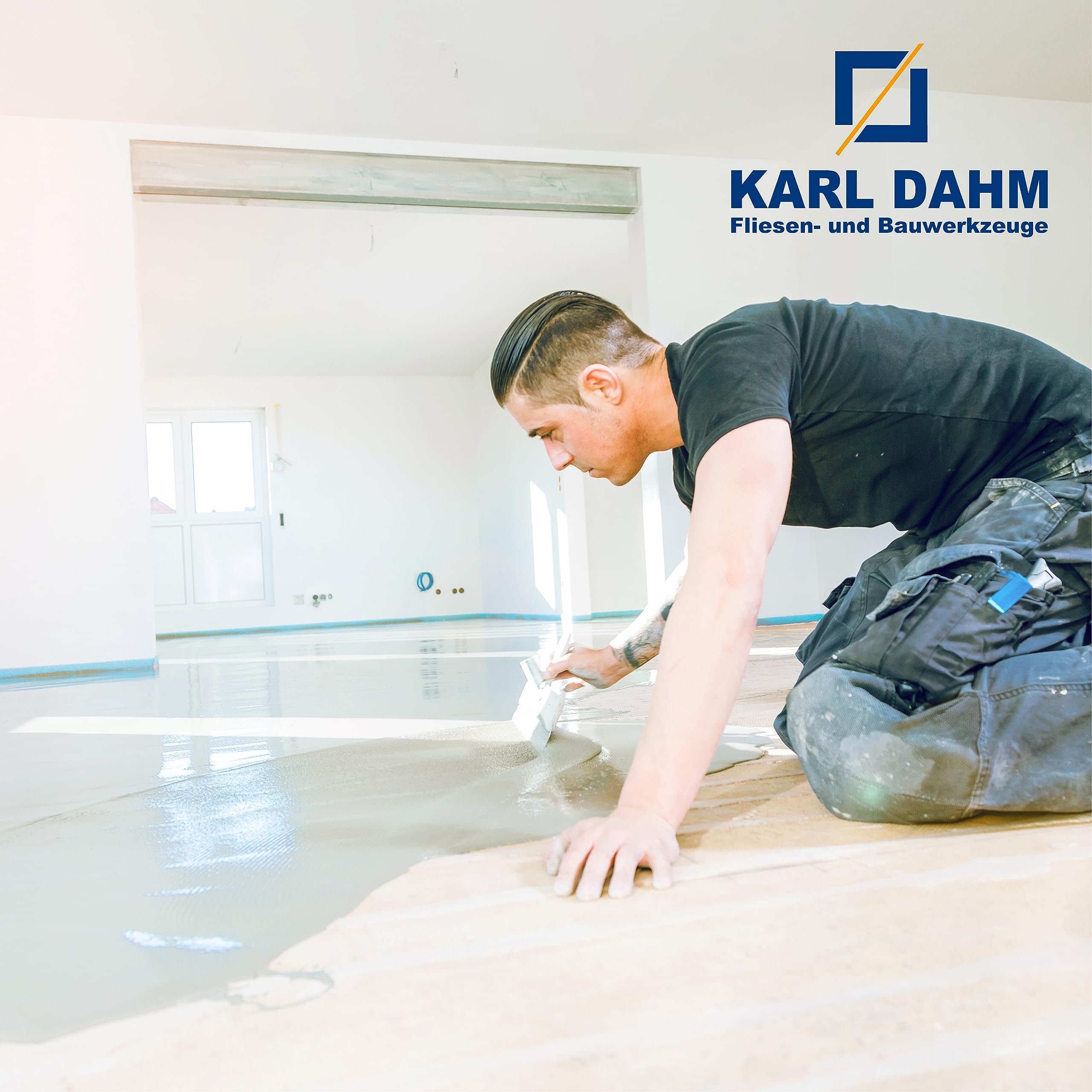 Karl Dahm Genouillères en Forme de Boîte, Noir, 1 Paire I Coussins pour Genoux Souples et Robustes pour Soulager les Genoux I Protection des Genoux Idéales pour les Carreleurs – 10201