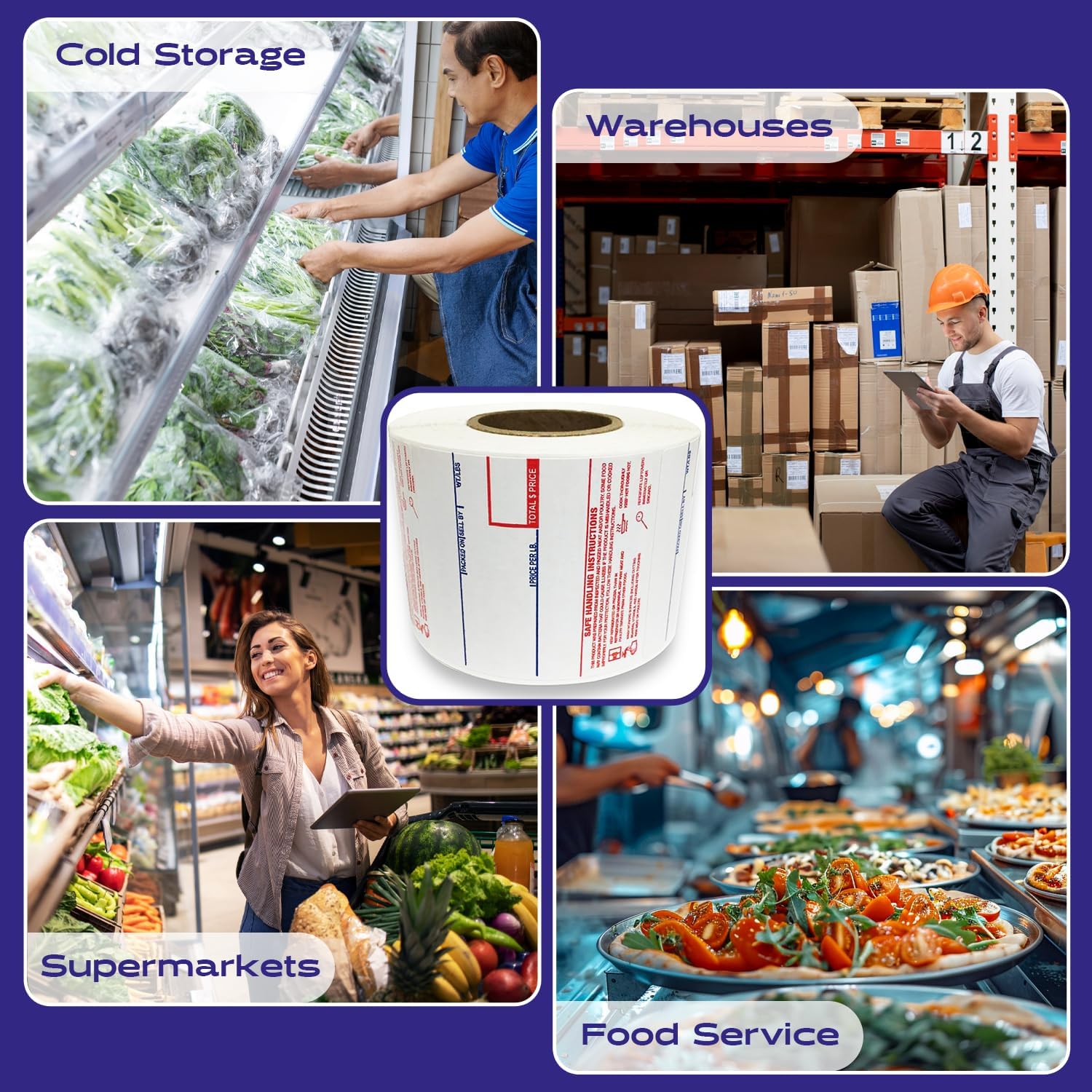 CĀS LST-8040 Printing Scale Label, 58 x 60 mm, UPC/Safe, 36 Rolls per Case, CĀS Scale Labels 8040, Guaranteed Quality, Try It!. - Image 5