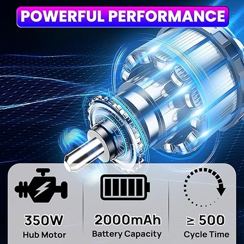 Miniatura 7 de Patinetas eléctricas con modos de doble accionamiento de asistencia de patada y control remoto, monopatín electrónico de 350 W con luz trasera