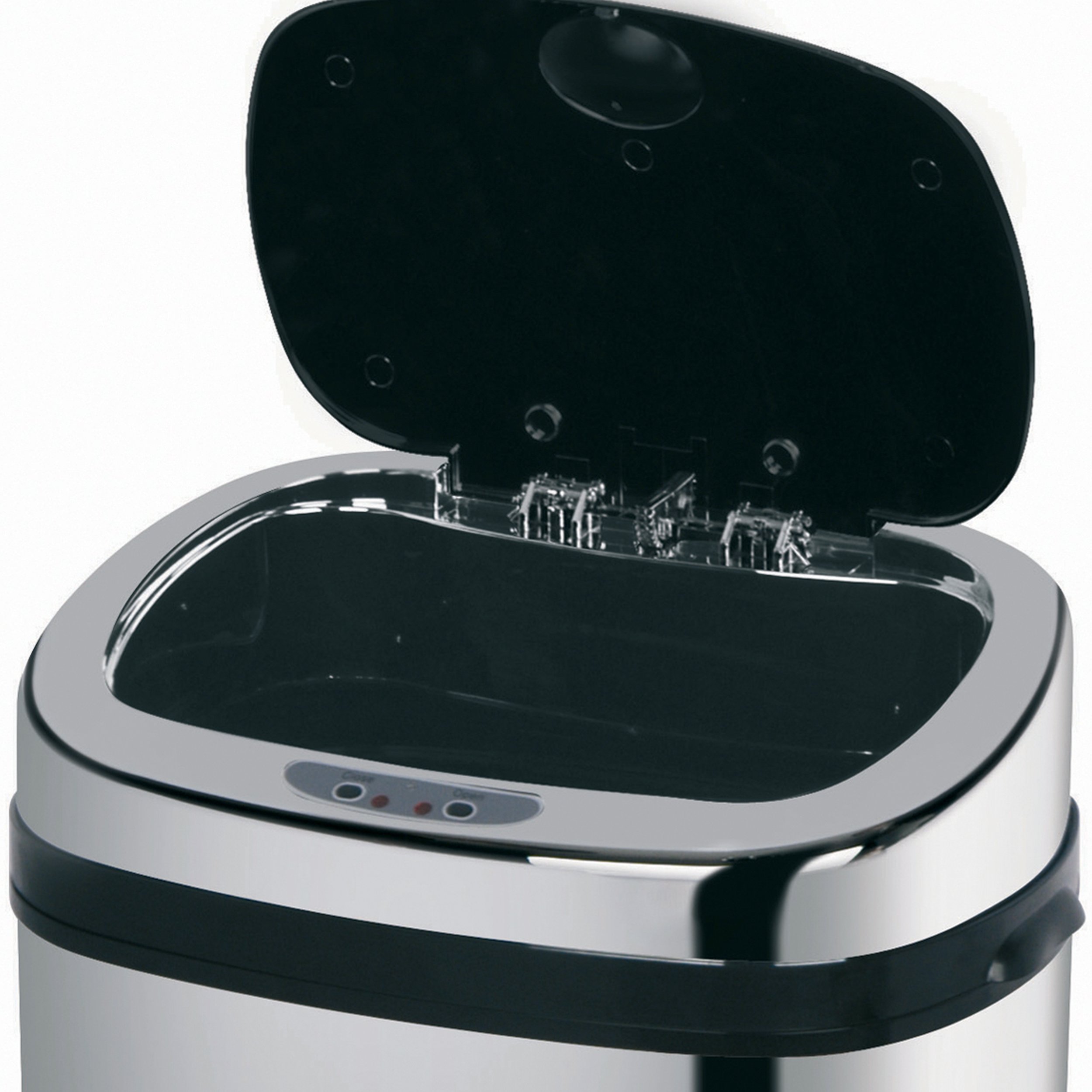 MSV Edelstahl Automatik Sensor Mülleimer Abfalleimer - automatische Öffnung - 42 Liter