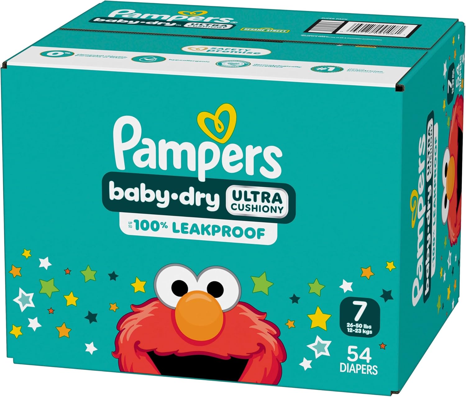 Pampers Diapers - Baby Dry - Size 7, 54 Count, Absorbent Disposable Infant Diaper (Packaging May Vary) - Image 14