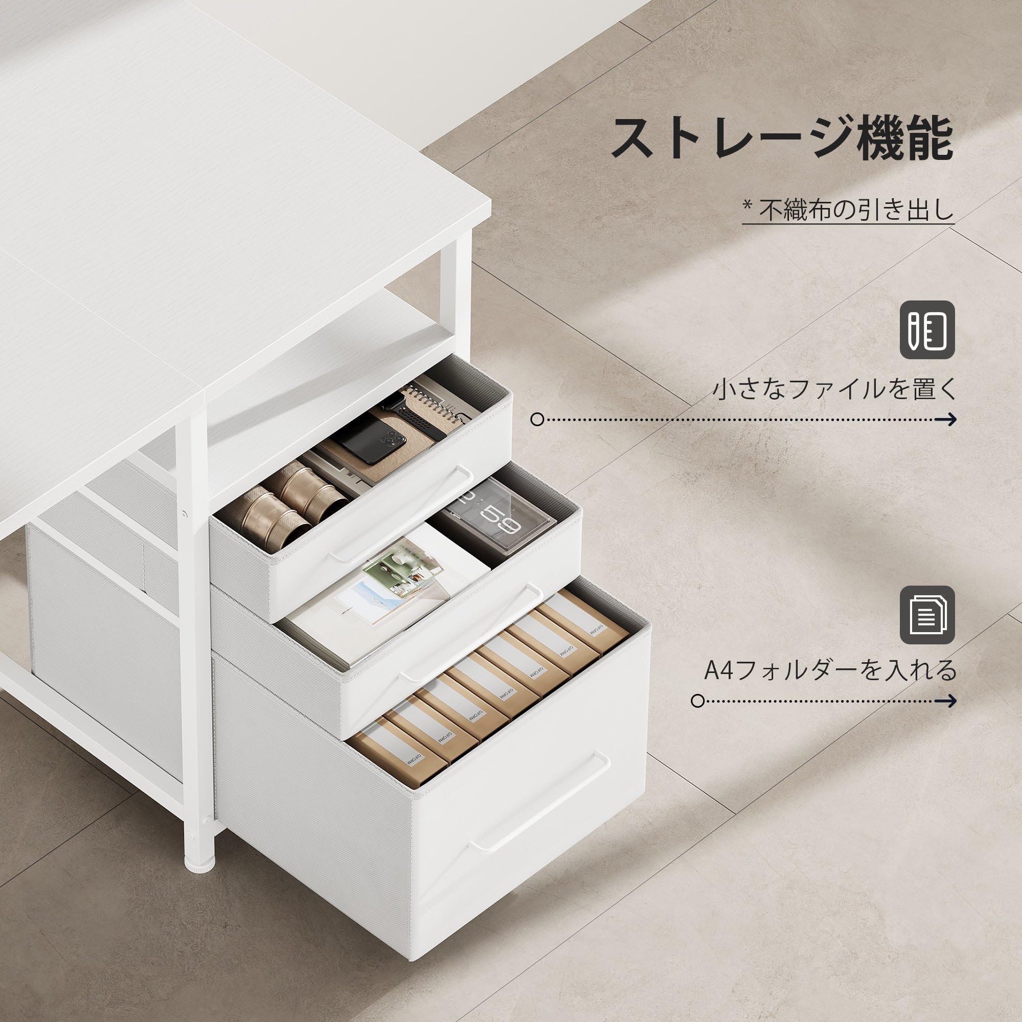 Amazon | Maihail 机 pcデスク パソコンデスク つくえ ラック付き
