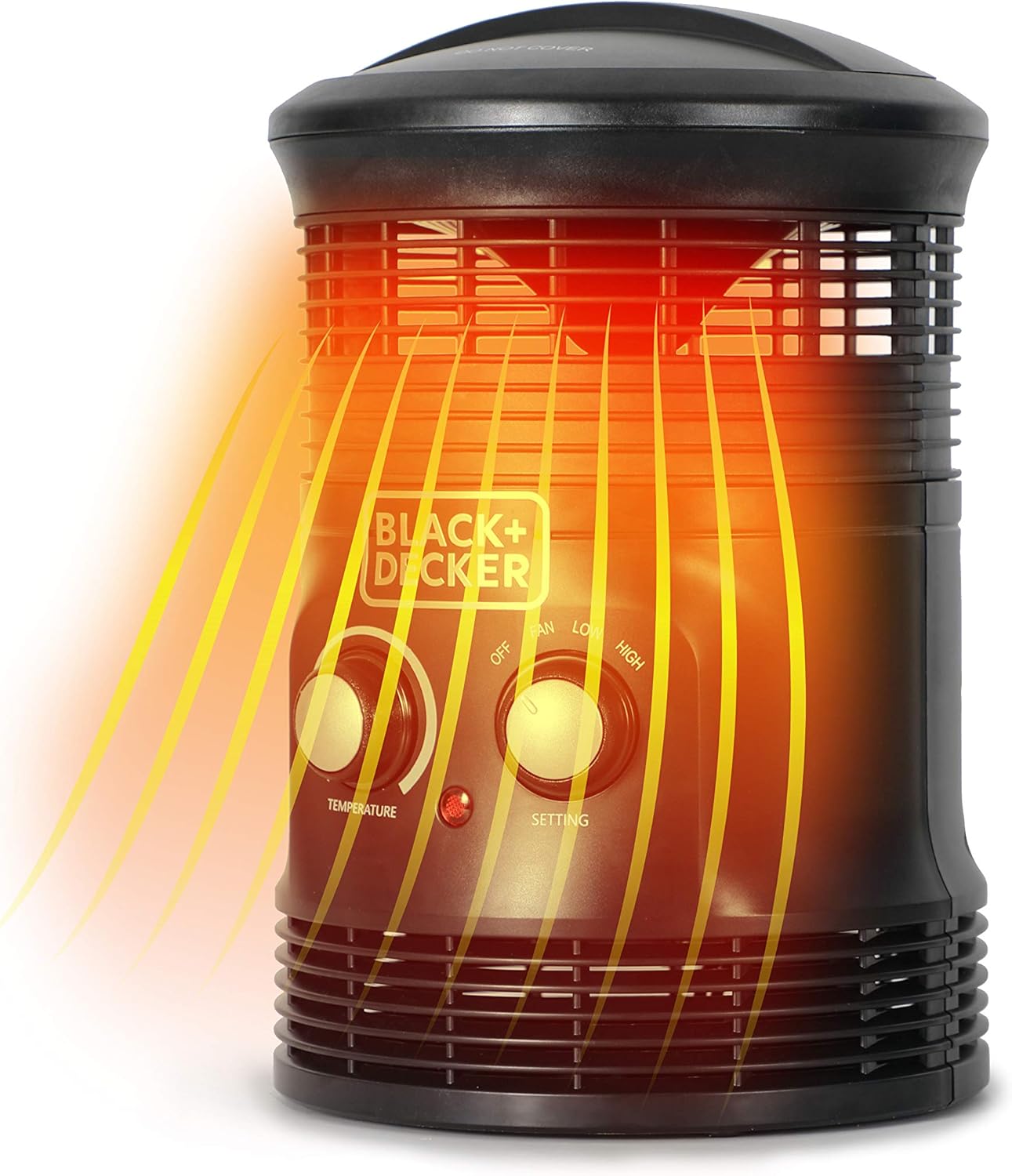 Black+Decker 360? Portable Heater Fan Combo 2in1 Personal Mini Space Heater
