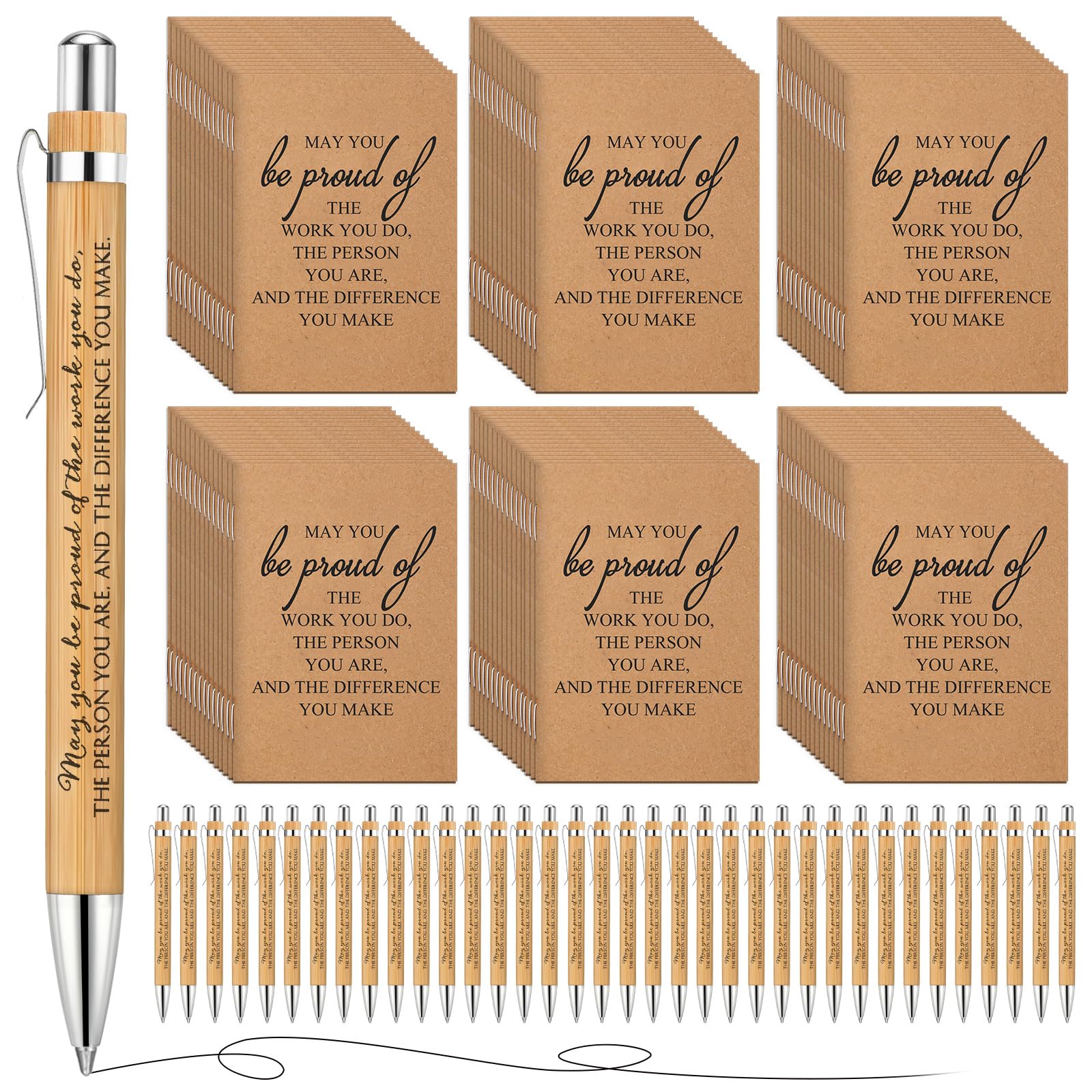 Kosiz - 20 Cuadernos De Piel A5 Inspiradores A Granel Con Bolígrafos Motivacionales Para Profesores, Enfermeras, Compañeros De Trabajo, Personal Voluntario, Equipo De Agradecimiento, Regalos De