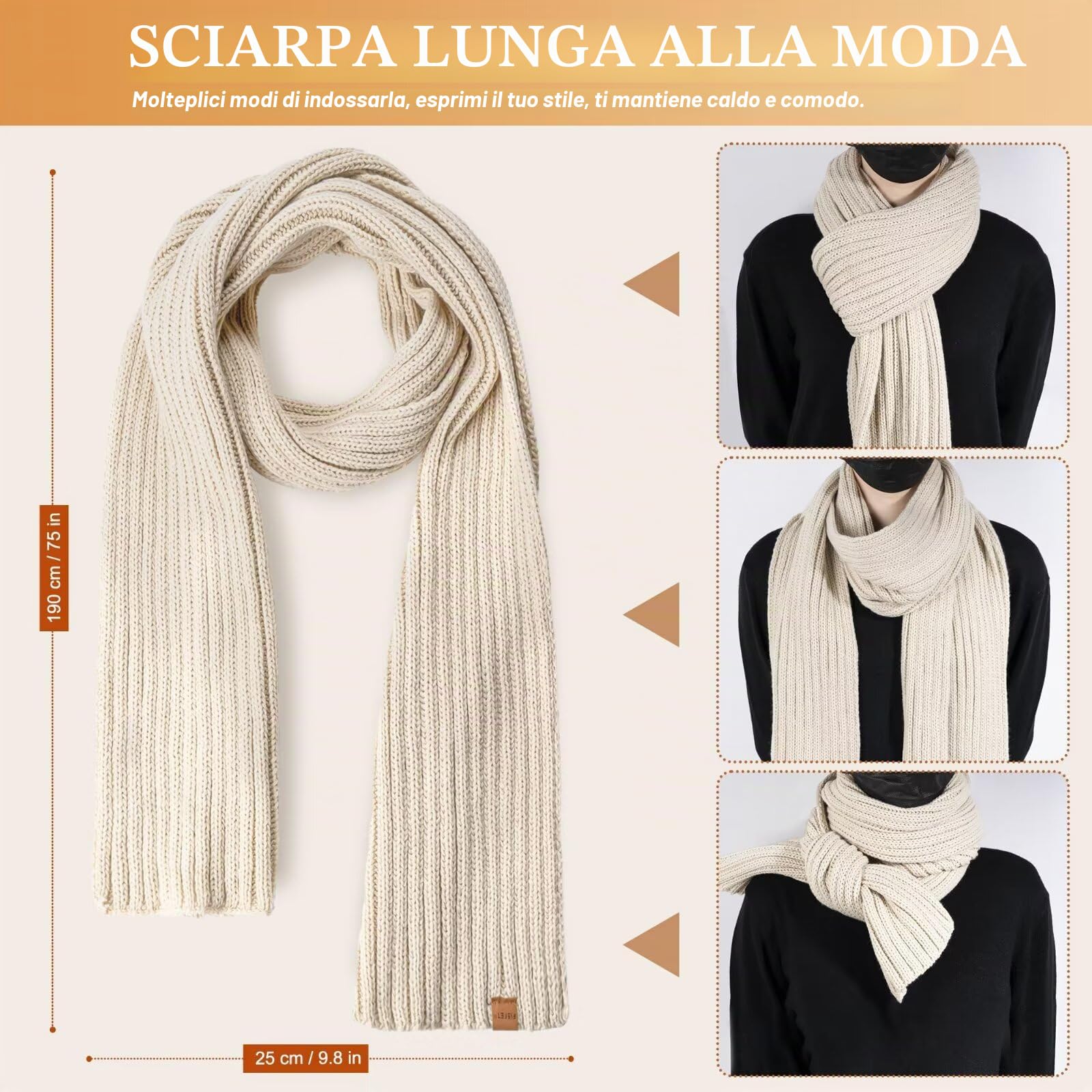 FISFET Set di cappello, sciarpa e guanti per donne, berretto invernale con pompon in pile per donne, guanti touchscreen e scaldacollo, cappello 3 in 1, Taglia unica