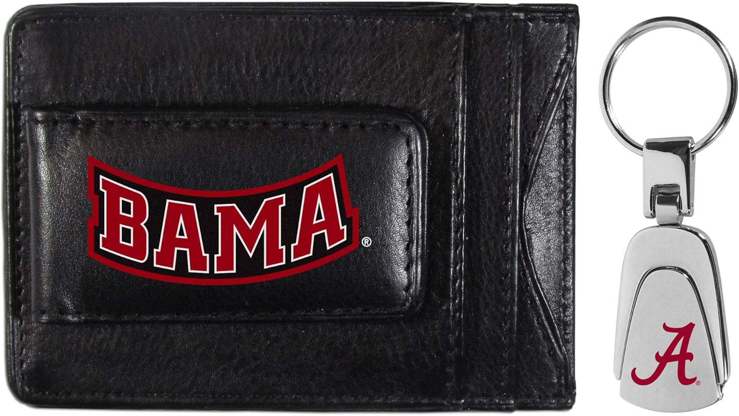 Siskiyou Sports NCAA unisex Leather Cash & Cardholder & Steel Key Chain