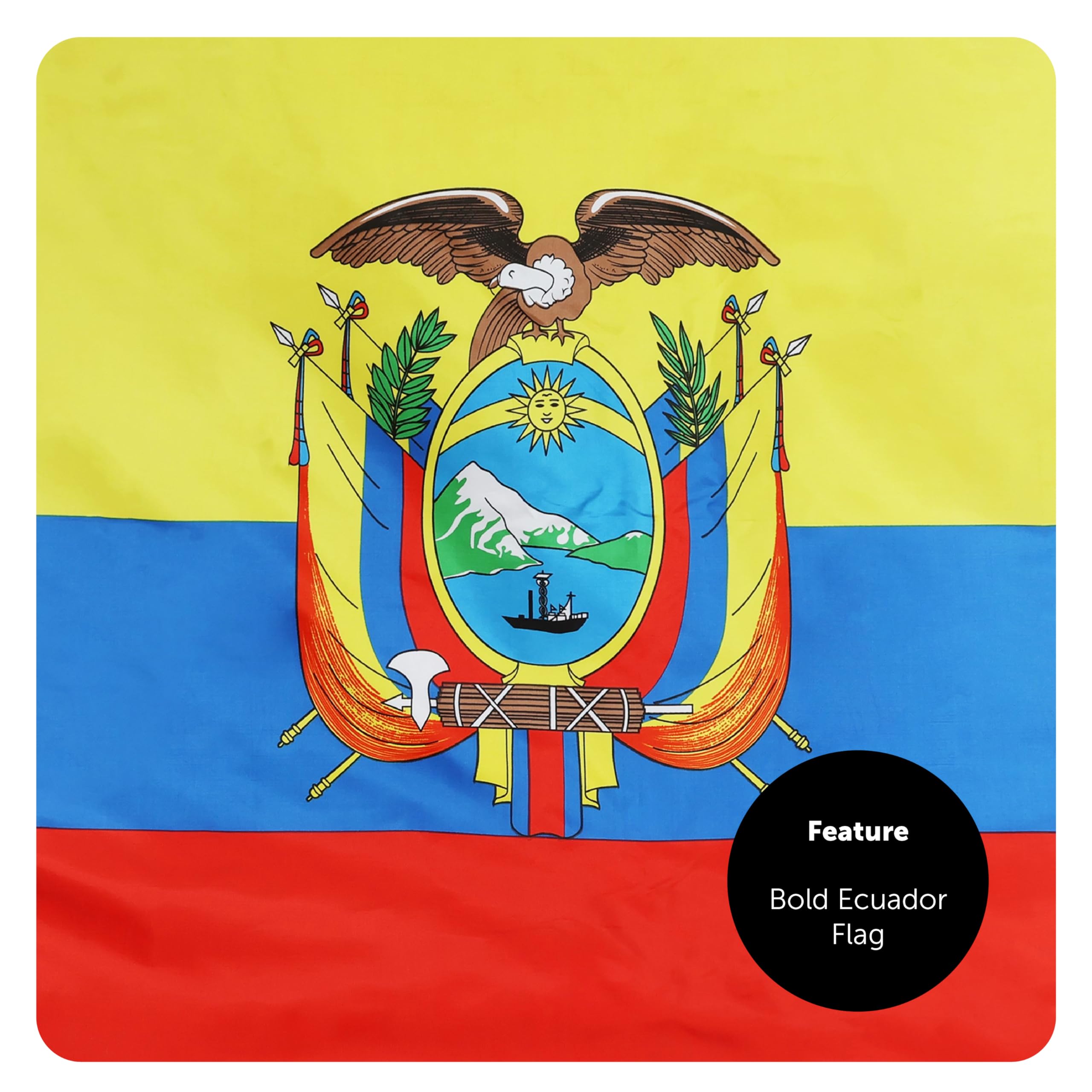 Cinta Ondeando O Banner Con Bandera De Ecuador | Vector Premium - Foto 3