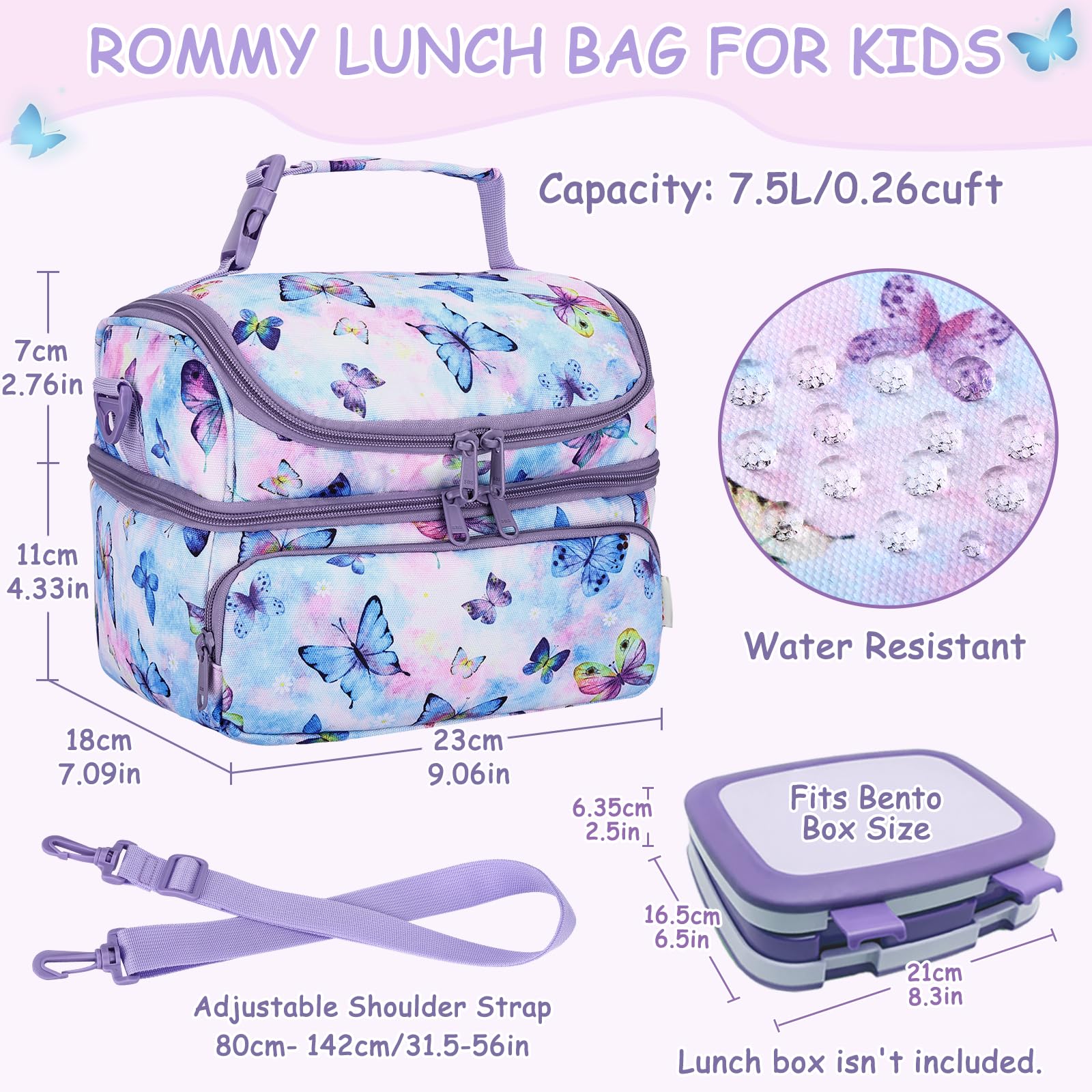 Geïsoleerde Lunchtas Voor Volwassenen En Kinderen, 6,5 Liter Coole