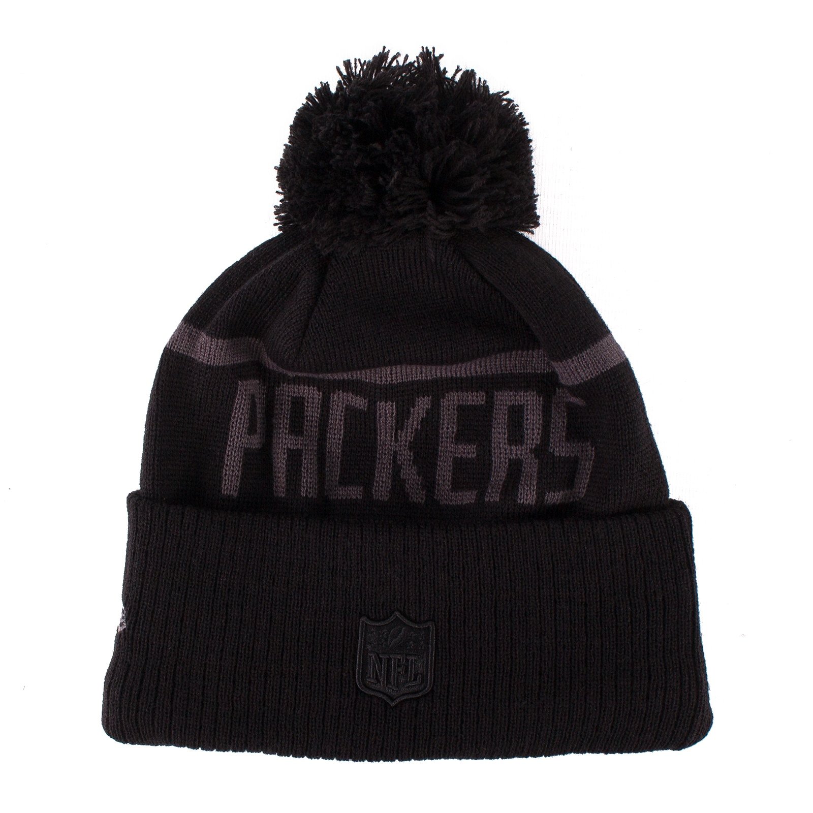 NEW ERA - Green Bay Packers - Beanie - NFL 2017 Black Collection - Black