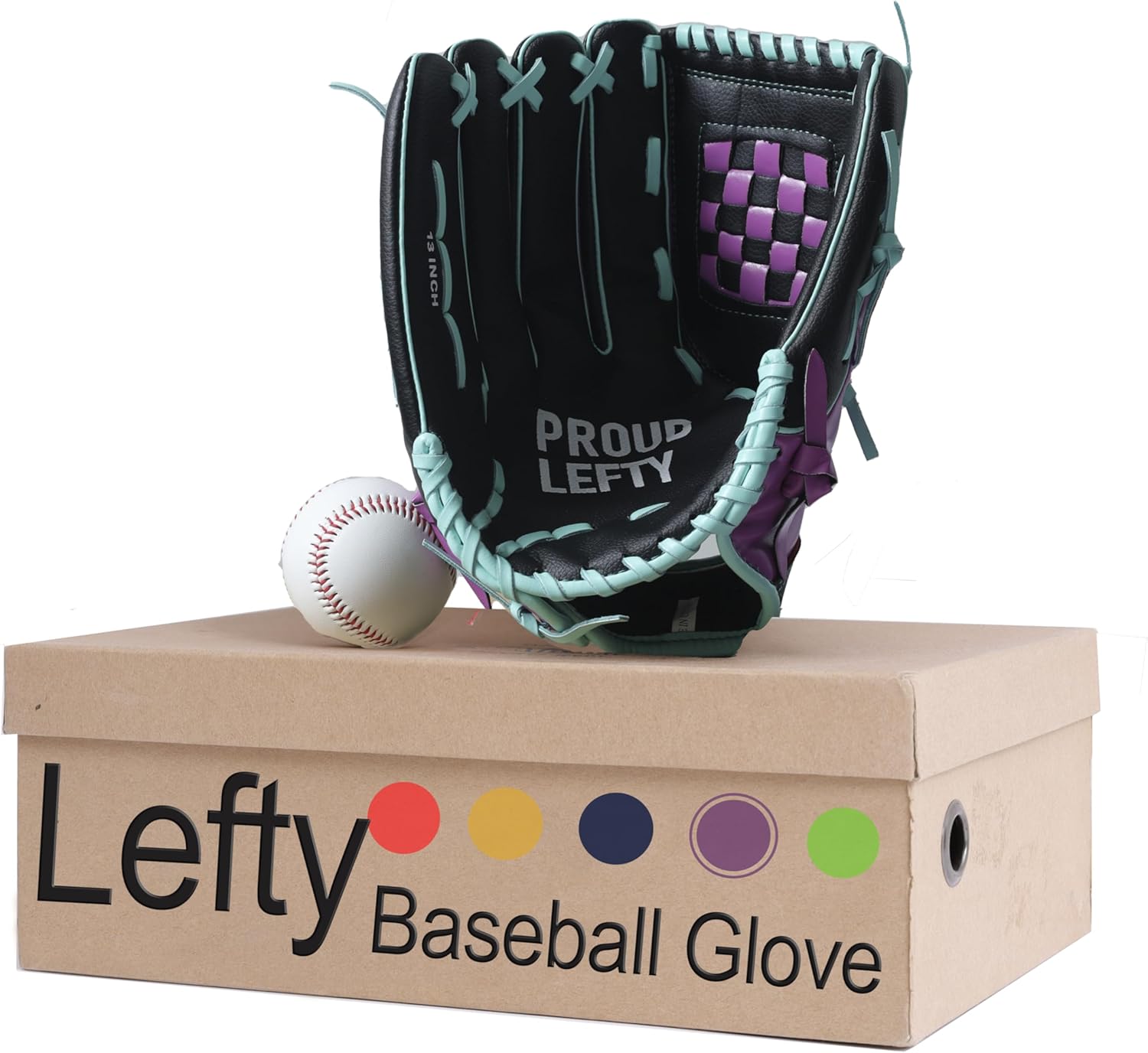 Lefty Baseball Glove Adult - Durable Left Hand Throw Baseball & Softball Mitts, First Baseman Glove for Men and Women