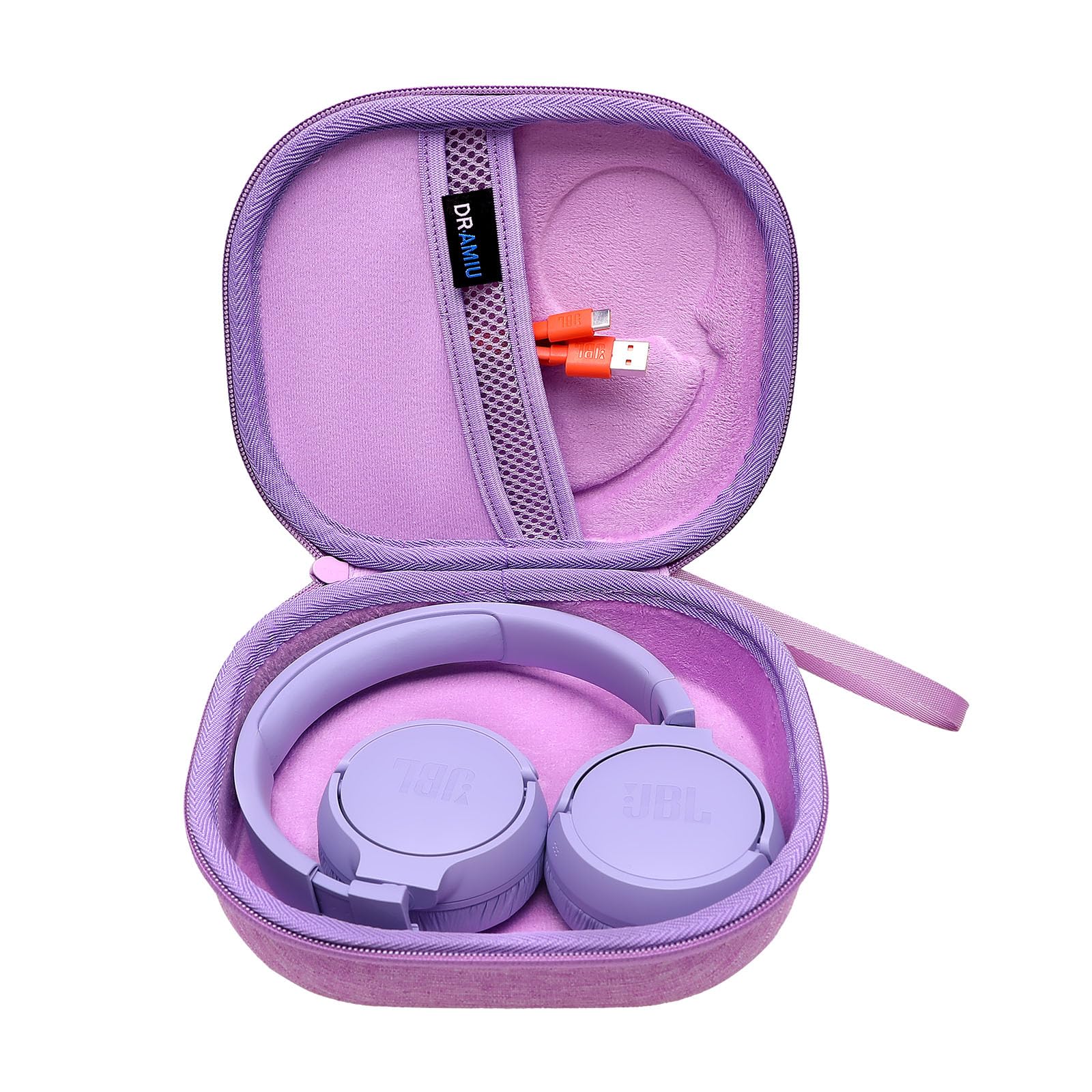 DR·AMIU Hard Case for JBL Tune 520BT 510BT 720BT 770NC 670NC 520C 500 660NC, JBL Live 460NC 670NC, JR 460NC, Junior 320BT 470NC Headphones, Purple