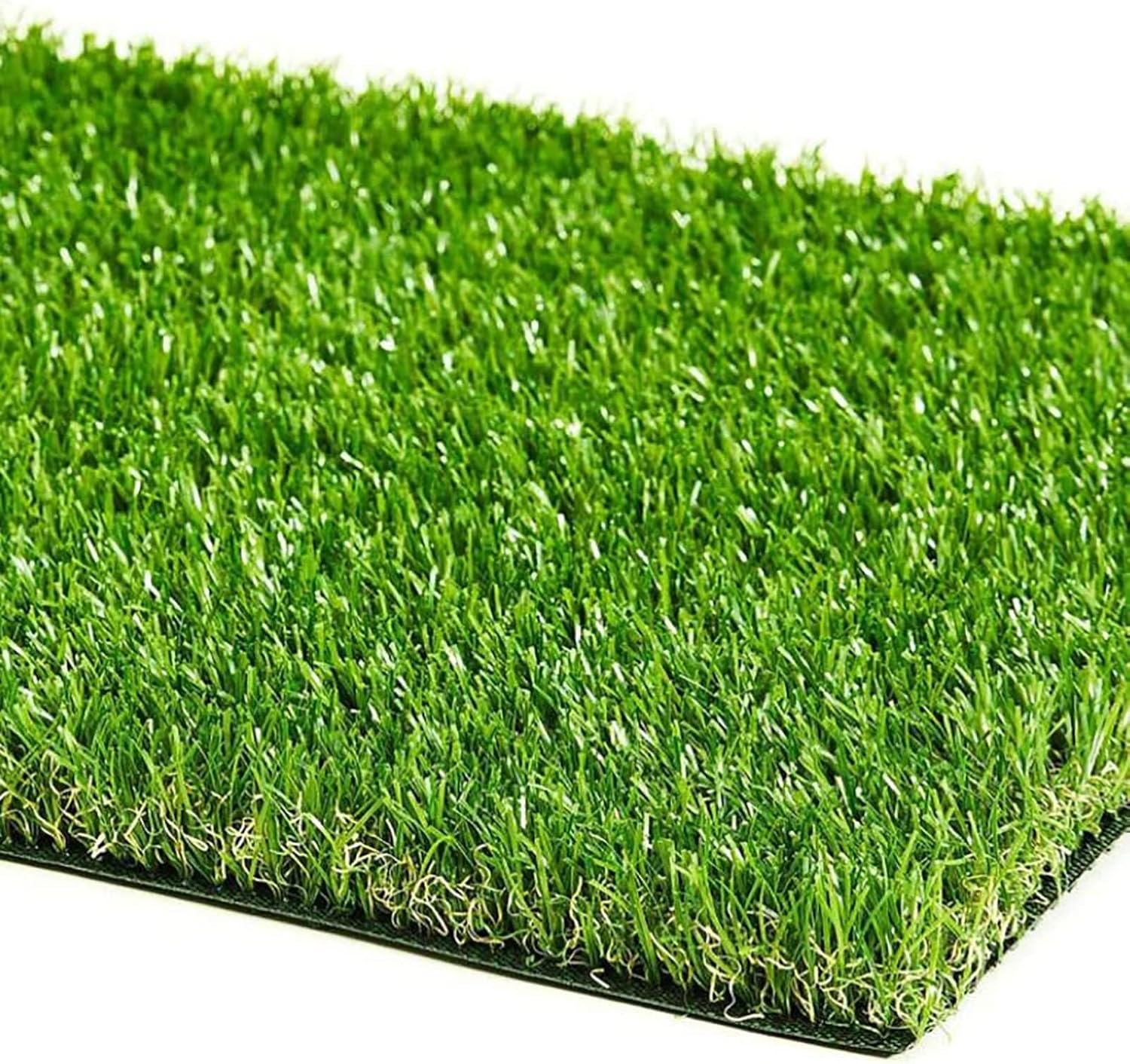 Artificial Turf 10mm Ultra High Density Grass Mat with Drainage Holes – Synthetic Lawn for Indoor/Outdoor Use, Pet & Child-Friendly (2x3m, Light Green)