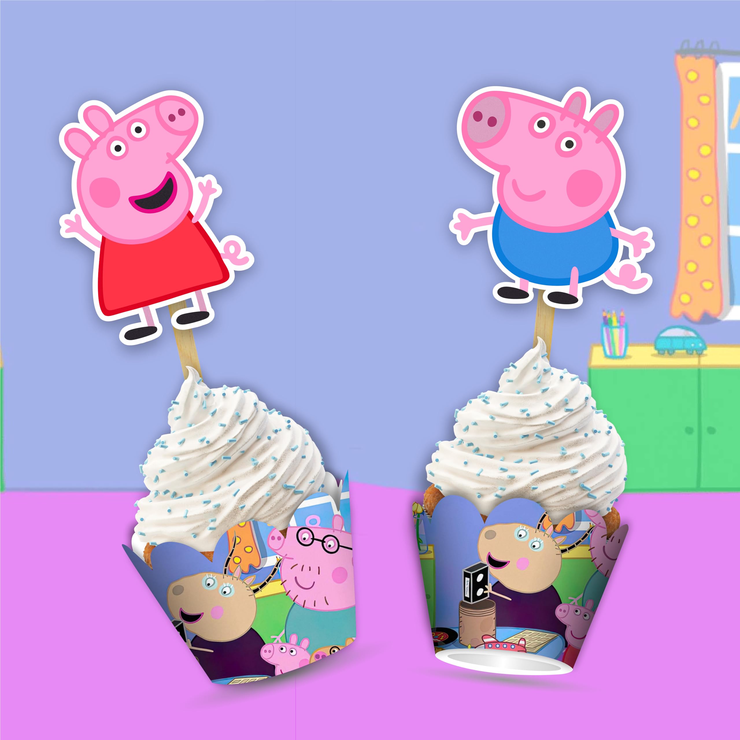 Seyal® Pepa pig Cupcake wrapper