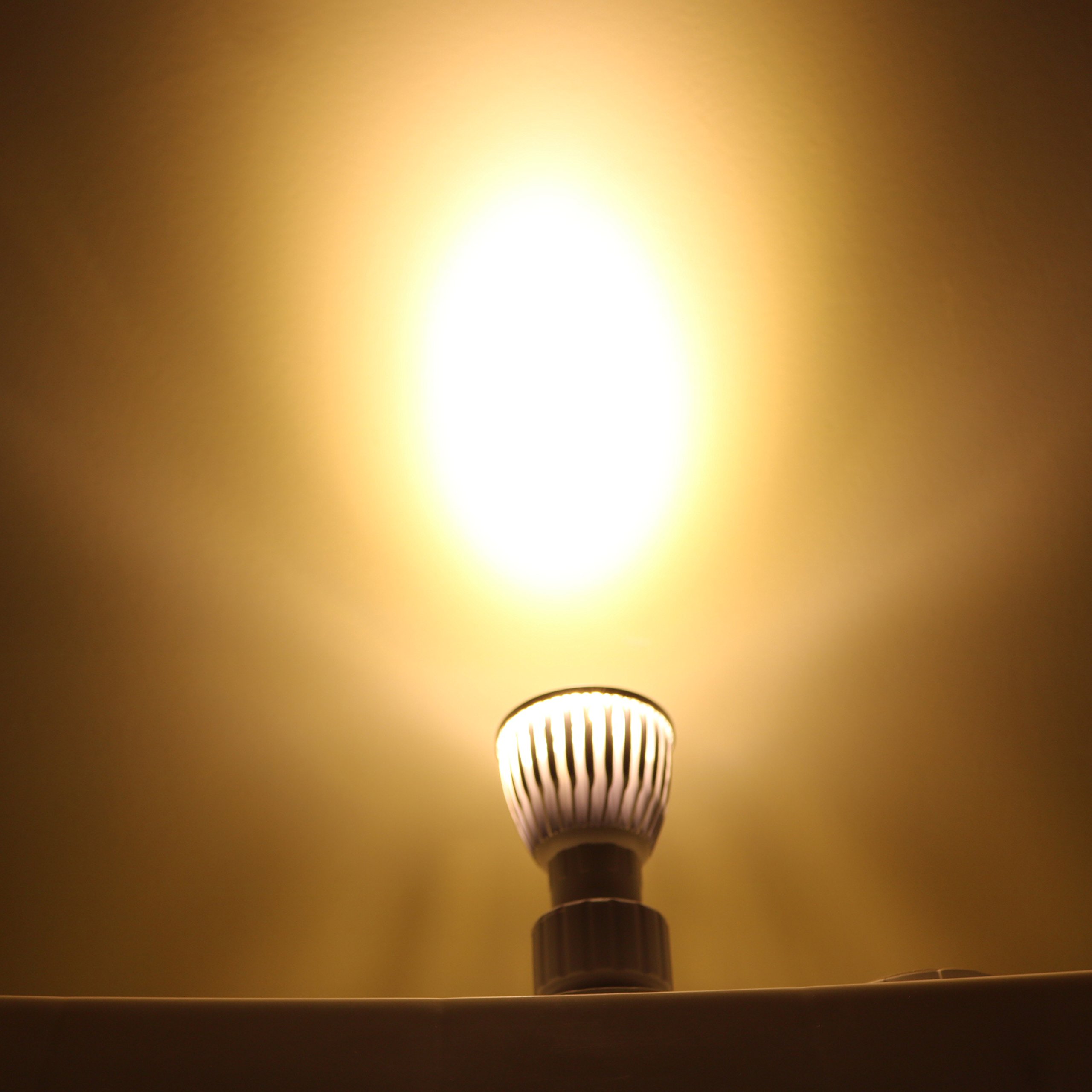 Xindaxin - Juego de 20 bombillas LED (GU10, 6 W, regulable, para 55 W, 500-520 lm, luz blanca cálida, 2800-3200 K, 60°, AC 195-240 V)