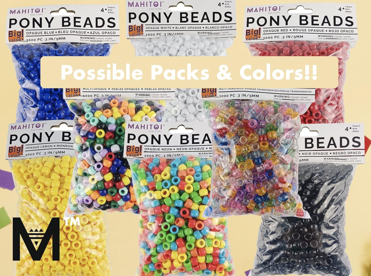 Pack of 1000 Frida's Blue Beads – 9mm x 6mm Craft Beads for Jewelry Making, DIY Bracelets, Necklaces, and Earrings – Vibrant Color for Kids (4 Years +) and Adults - Image 8