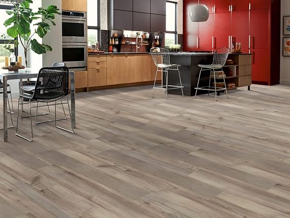 Shaw Floors Paramount 512C Plus Luxury Vinyl Flooring, Oyster Oak (18.68 sq. ft./Carton) (8 Planks)