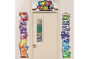 Yopyame Books of The Bible Posters - Educational Wall Art for Home, Sunday School Decor