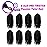 BILEAF Pre-looped Short Crochet Passion Twist Hair 6 Inch Pre-twisted Passion Twist Crochet Hair for Black Women 8 Packs Synthetic Bohemian Braiding Extensions 1B