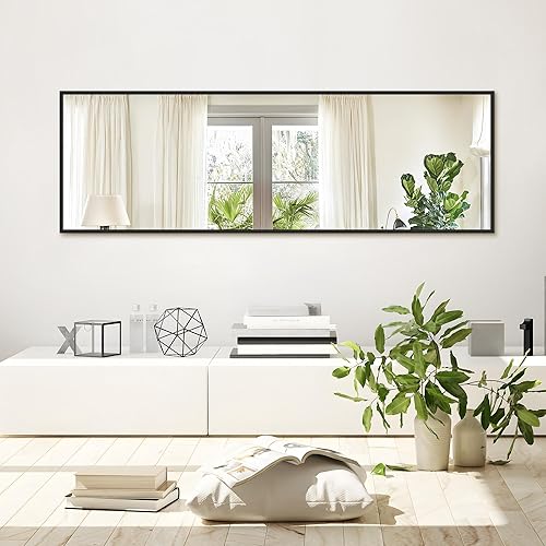 Miniatura 3 de NicBex Espejo de longitud completa, 59 x 16 pulgadas, marco de aleación de aluminio, espejo de tocador, espejo de dormitorio, espejo de vestidor,