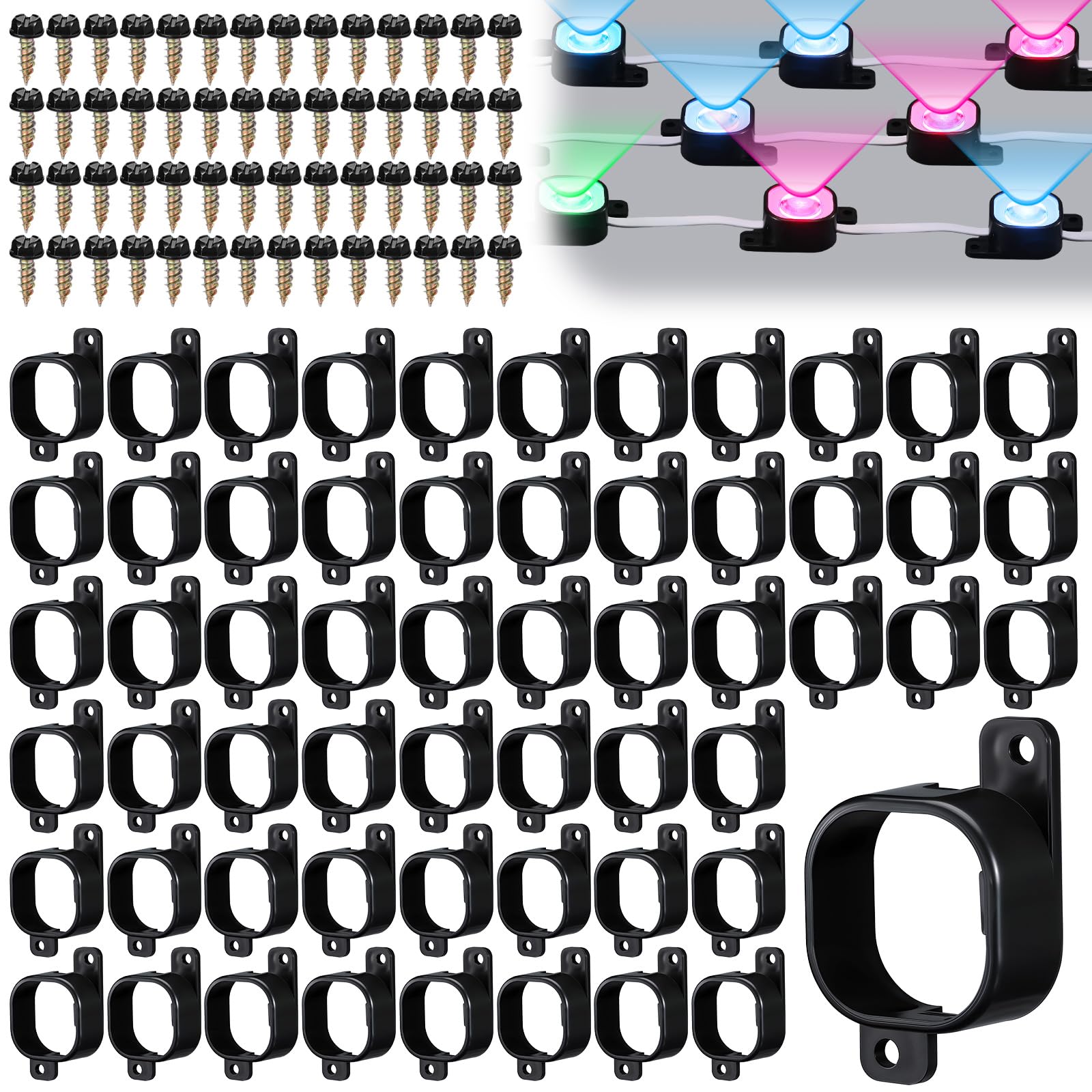 Beeveer 120 Set Light Clips Compatible with Govee H706 H806 Pro Lights