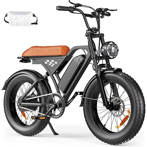 CYCROWN Electric Bike for Adults, Electric Dirt Bike with Peak 750W Motor,20MPH 55 Miles PAS Range ebike,UL2849 Certified 374.4WH Battery USB Charging Commute Off Road Ebikes for Adults and Teens