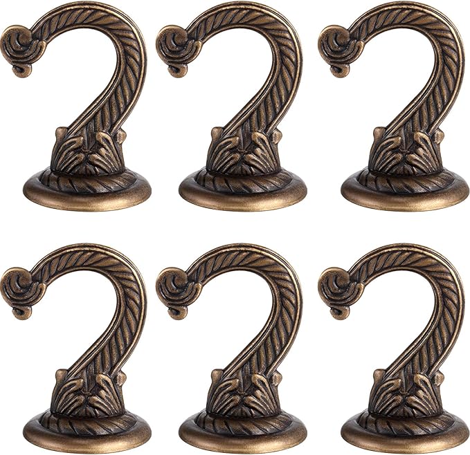 6 Pieces Swag Ceiling Hooks Heavy Duty Swag Hook Hanging