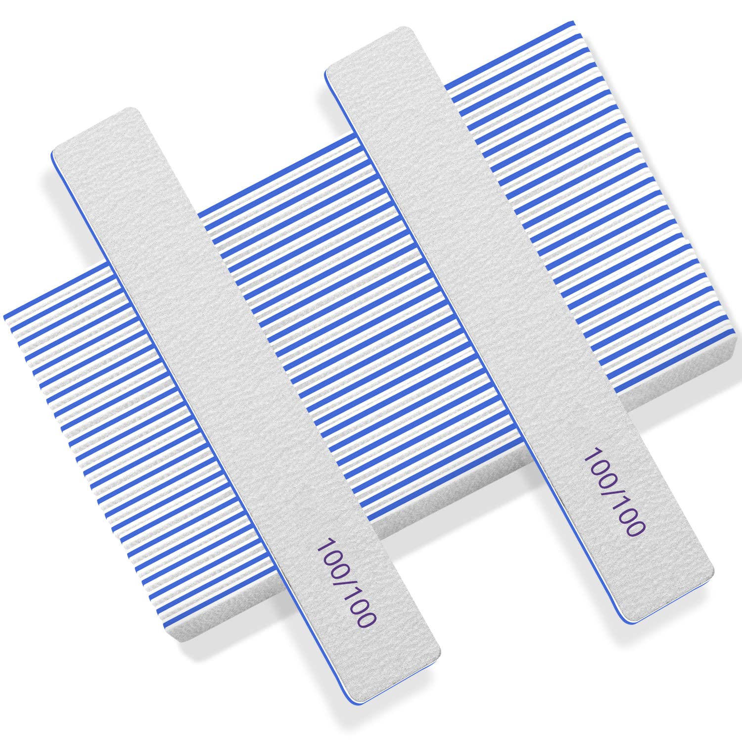 BLESWIN 100/100 Grit Nail Files